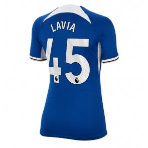 Lacne Ženy Futbalové dres Chelsea Romeo Lavia #45 2023-24 Krátky Rukáv - Domáci